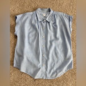 GAP Sky Blue Short Sleeve Shirt